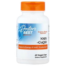 닥터스 베스트 Doctor's Best, NMN + CoQ10, 베지 캡슐 60정