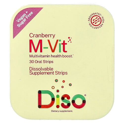 Diso, M-Vit, 크랜베리, 구강 스트립 30개 상세 이미지