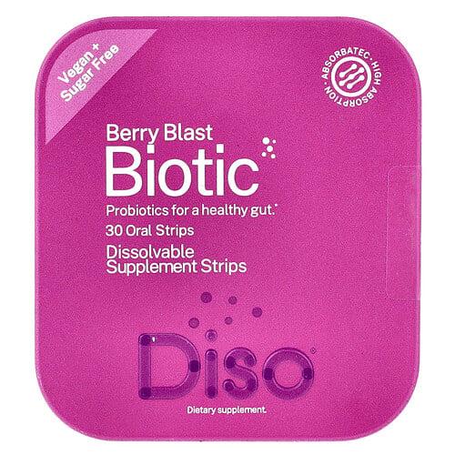 Diso, Biotic, Berry Blast, 구강 스트립 30개 상품 이미지