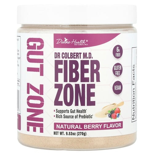 디바인 헬스 Divine Health, 콜베르 박사(Dr. FiberZone, 천연 베리, 270g(9.52oz) 상세 이미지