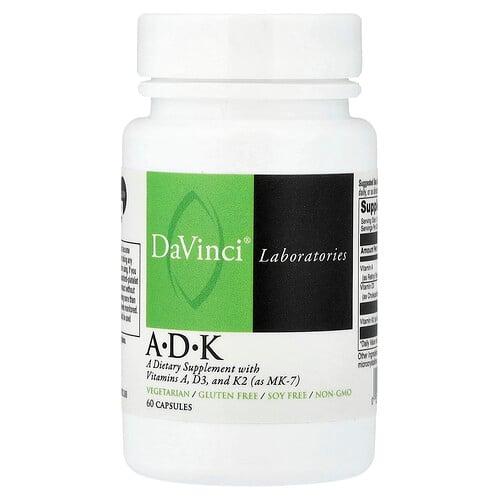 다빈치 래보래토리즈 DaVinci Laboratories, A-D-K, 캡슐 60정 상품 이미지