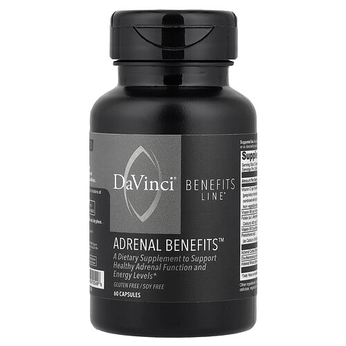 다빈치 래보래토리즈 DaVinci Laboratories, Benefits Line™, Adrenal Benefits™, 캡슐 60정 상세 이미지