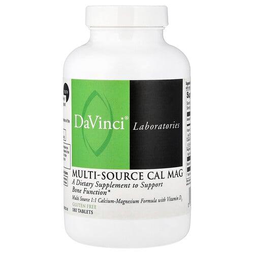 다빈치 래보래토리즈 DaVinci Laboratories, 여러 공급원으로 구성된 Cal Mag, 180정 상품 이미지