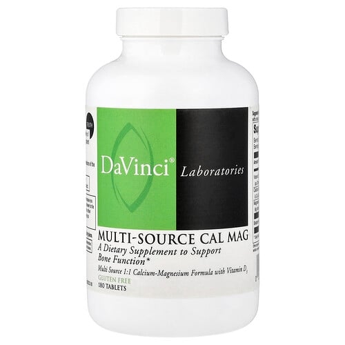 다빈치 래보래토리즈 DaVinci Laboratories, 여러 공급원으로 구성된 Cal Mag, 180정 상세 이미지