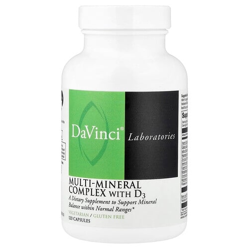 다빈치 래보래토리즈 DaVinci Laboratories, 멀티 미네랄 복합체, D3 함유, 캡슐 120정 상세 이미지