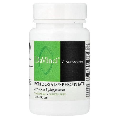 다빈치 래보래토리즈 DaVinci Laboratories, 피리독살-5-포스페이트, 33.8mg, 캡슐 60정 상품 이미지