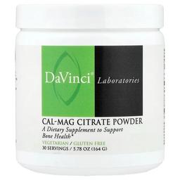 다빈치 래보래토리즈 DaVinci Laboratories, Cal-Mag 구연산염 분말, 164g(5.78oz)