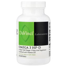 다빈치 래보래토리즈 DaVinci Laboratories, 오메가3 HP-D, 소프트젤 60정