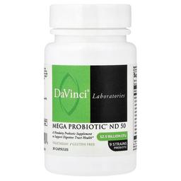 다빈치 래보래토리즈 DaVinci Laboratories, 메가 프로바이오틱 ND 50, 캡슐 30정