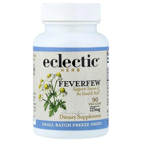 이클레틱 인스티튜트 Eclectic Herb, 피버퓨, 머리 및 목 긴장 완화, 125mg, 베지 캡슐 90정 상품 이미지
