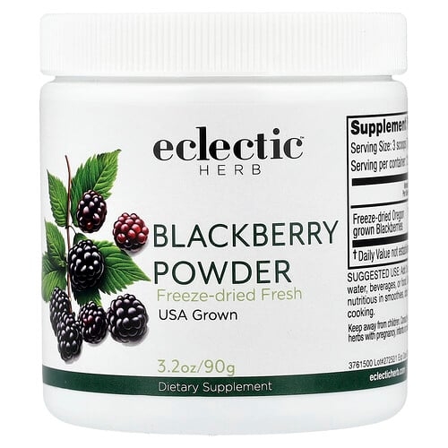 이클레틱 인스티튜트 Eclectic Herb, 블랙베리 분말, 90g(3.2oz) 상세 이미지