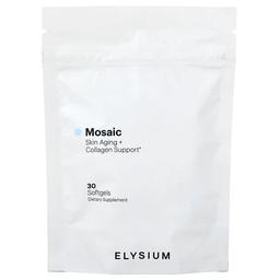 엘리시움 Elysium, Mosaic, 피부 노화 + 콜라겐 지원, 소프트젤 30정