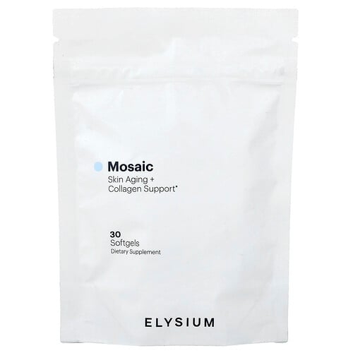 엘리시움 Elysium, Mosaic, 피부 노화 + 콜라겐 지원, 소프트젤 30정 상세 이미지