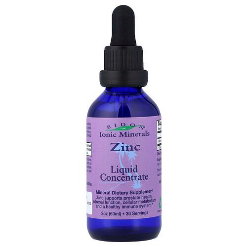 에이돈 미네랄 서플리먼츠 Eidon Ionic Minerals, 이온성 미네랄, 아연, 액상 농축물, 60mL(2oz) 상품 이미지