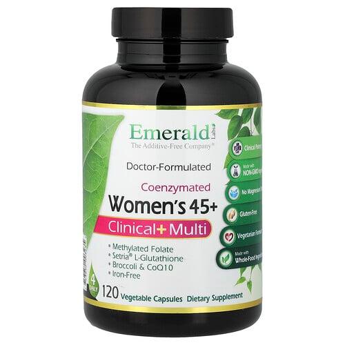 에메랄드 래보래토리즈 Emerald Laboratories, 코엔자임메이티드 우먼스 45+, 클리니컬 + 멀티, 베지 캡슐 120정 상품 이미지