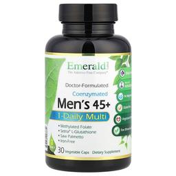 에메랄드 래보래토리즈 Emerald Laboratories, 코엔자이메이티드 남성용 45+ 원-데일리 멀티, 베지 캡슐 30정