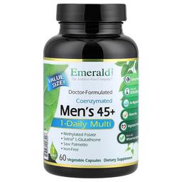 에메랄드 래보래토리즈 Emerald Laboratories, 코엔자이메이티드 남성용 45+ 원-데일리 멀티, 베지 캡슐 60정