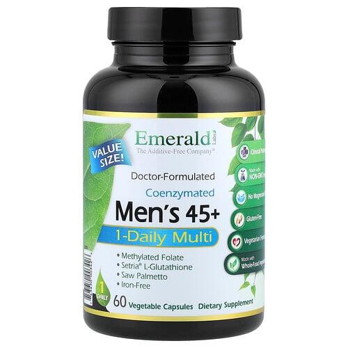 에메랄드 래보래토리즈 Emerald Laboratories, 코엔자이메이티드 남성용 45+ 원-데일리 멀티, 베지 캡슐 60정 상품 이미지
