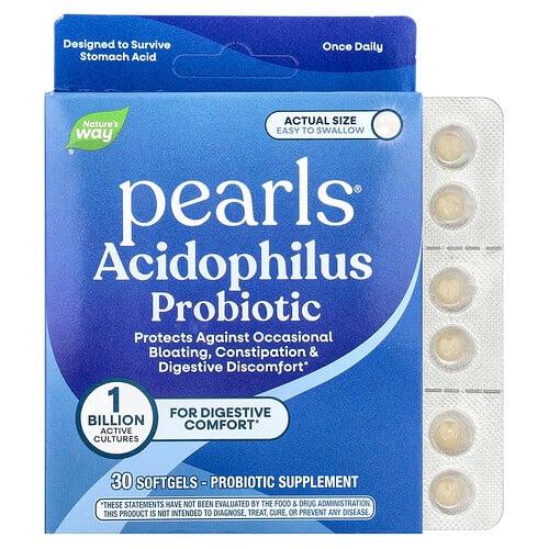 네이쳐스 웨이 Nature's Way, Acidphilus Probiotic Pearls®, 10억CFU, 소프트젤 30정 상품 이미지