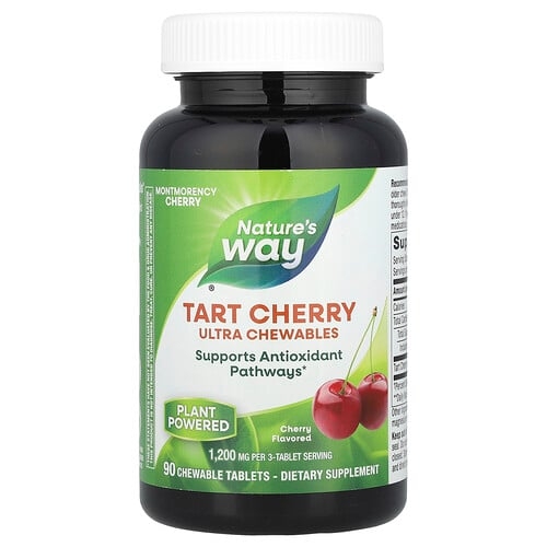 네이쳐스 웨이 Nature's Way, 타트체리, 울트라 츄어블, 체리, 츄어블 정 90정(1정당 400mg) 상세 이미지