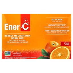 이너 C Ener-C, 비타민C, 종합비타민 드링크 믹스, 오렌지, 1,000mg, 30팩, 각 8.67g(0.3oz)