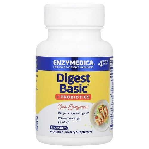 엔자이메디카 Enzymedica, Digest Basic® + 프로바이오틱, 캡슐 30정 상세 이미지