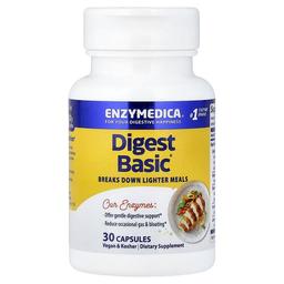 엔자이메디카 Enzymedica, Digest Basic, 필수 효소 포뮬라, 캡슐 30정