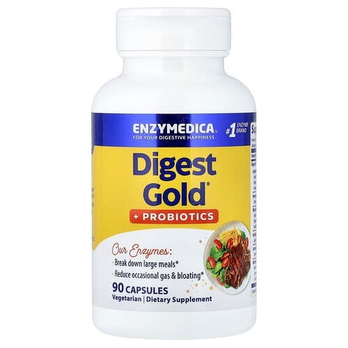 엔자이메디카 Enzymedica, Digest Gold® + 프로바이오틱, 캡슐 90정 상세 이미지