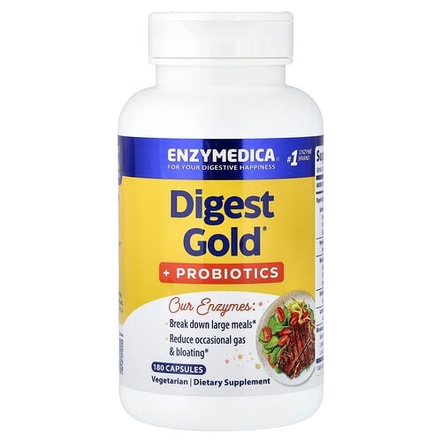 엔자이메디카 Enzymedica, Digest Gold + 프로바이오틱스, 캡슐 180정 상세 이미지