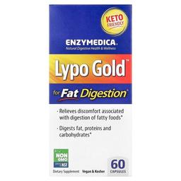 엔자이메디카 Enzymedica, Lypo Gold™, 지방 소화용, 캡슐 60정