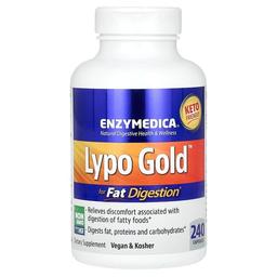 엔자이메디카 Enzymedica, Lypo Gold, 지방 소화제, 캡슐 240정