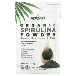얼스 서클 올가닉스 Earth Circle Organics, 유기농 스피룰리나 분말, 113g (4oz)
