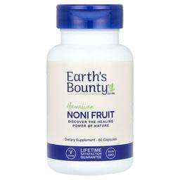 얼스 바운티 Earth's Bounty, 하와이안 노니 열매, 캡슐 60정(캡슐 1정당 500mg)