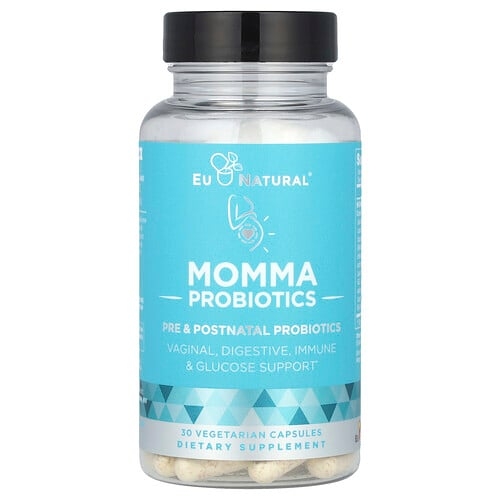 Eu Natural, Momma 프로바이오틱, 산전 및 산후 프로바이오틱, 베지 캡슐 30정 상세 이미지