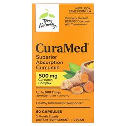 테리 내추럴리 Terry Naturally, CuraMed, 흡수력이 뛰어난 커큐민, 500mg, 캡슐 60정