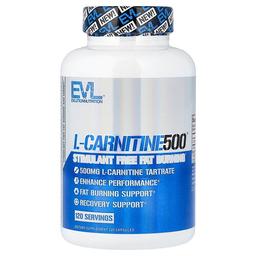 이보루션 뉴트리션 EVLution Nutrition, L-Carnitine500®, 500mg, 캡슐 120정
