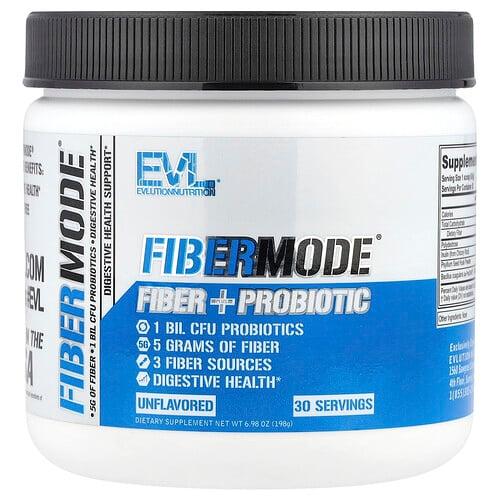 이보루션 뉴트리션 EVLution Nutrition, FiberMode, 섬유소 + 프로바이오틱스, 무맛, 198g(6.98oz) 상품 이미지