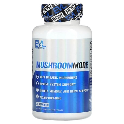 이보루션 뉴트리션 EVLution Nutrition, MushroomMode, 베지 캡슐 90정 상세 이미지