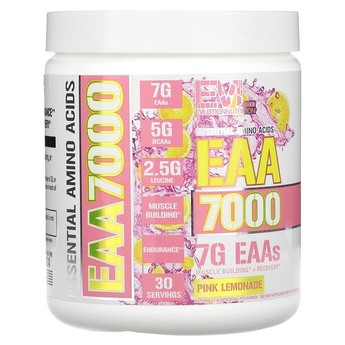 이보루션 뉴트리션 EVLution Nutrition, EAA 7,000, 핑크 레모네이드, 309g(10.9oz) 상세 이미지