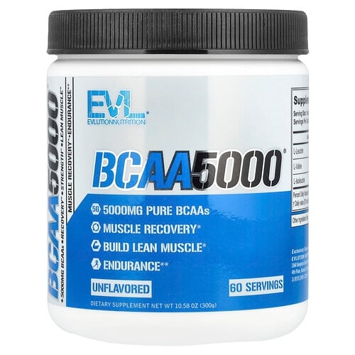 이보루션 뉴트리션 EVLution Nutrition, BCAA5000, 무맛, 300g(10.58oz) 상세 이미지