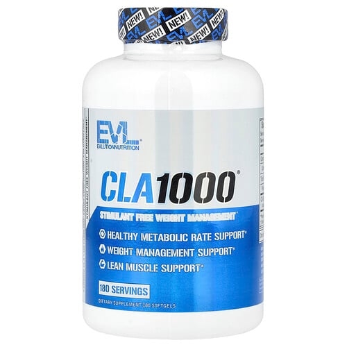 이보루션 뉴트리션 EVLution Nutrition, CLA1000®, 각성제 무함유 체중 관리제, 소프트젤 180정(소프트젤 1정당 1,000mg) 상세 이미지