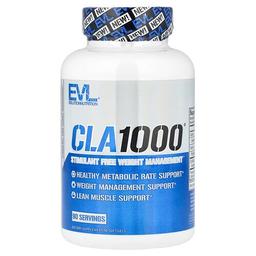 이보루션 뉴트리션 EVLution Nutrition, CLA1000®, 각성제 무함유 체중 관리제, 소프트젤 90정(소프트젤 1정당 1,000mg)