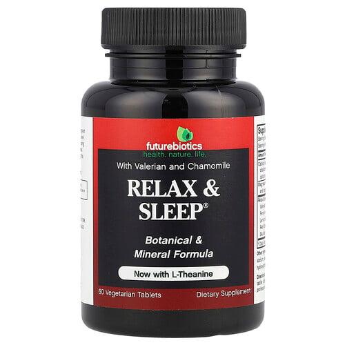 퓨쳐바이오틱스 Futurebiotics, Relax & Sleep®, l-테아닌 함유, 베지 정제 60정 상품 이미지