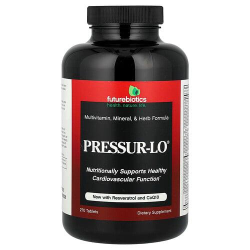 퓨쳐바이오틱스 Futurebiotics, Pressure-Lo®, 종합비타민, 미네랄 및 허브 포뮬라, 270정 상품 이미지