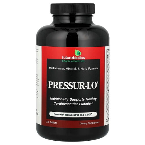 퓨쳐바이오틱스 Futurebiotics, Pressure-Lo®, 종합비타민, 미네랄 및 허브 포뮬라, 270정 상세 이미지