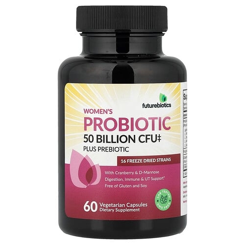 퓨쳐바이오틱스 Futurebiotics, 여성용 프로바이오틱 플러스 프리바이오틱, 베지 캡슐 60정 상세 이미지