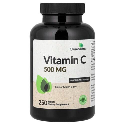 퓨쳐바이오틱스 Futurebiotics, 비타민C, 500mg, 250정 상품 이미지