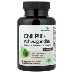 퓨쳐바이오틱스 Futurebiotics, Chill Pill® + 아슈와간다, 베지 정제 120정
