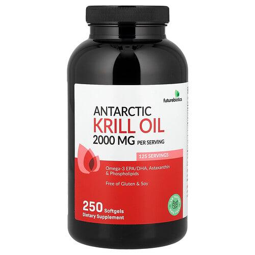퓨쳐바이오틱스 Futurebiotics, Antarctic 크릴 오일, 소프트젤 250정 상품 이미지