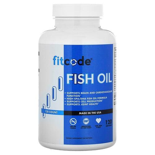 핏코드 fitcode, 피쉬 오일, 소프트젤 120정(소프트젤 1정당 1,000mg) 상품 이미지